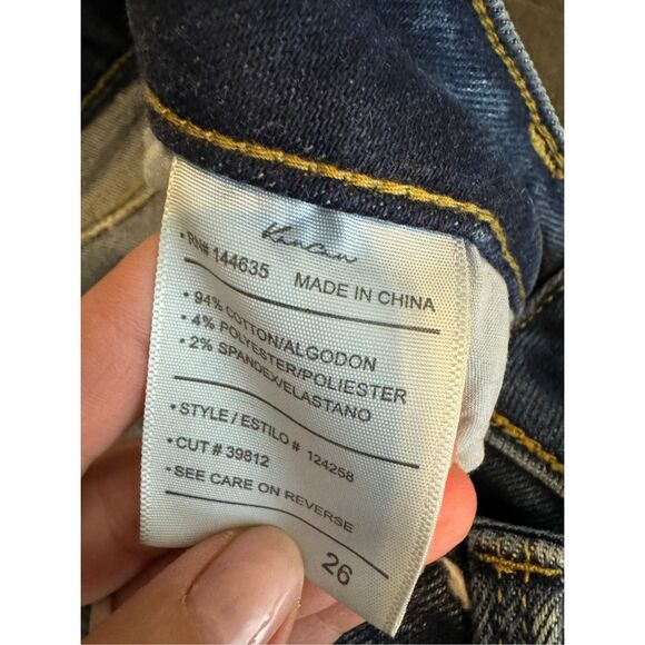 Kancan Womens Butterfly Button Jeans Size 26 - Picture 3 of 3